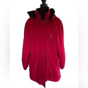 Full Zip Winter Jacket with Removable Hood